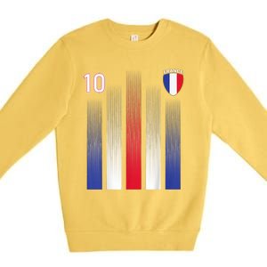 France 10 Soccer Jersey France Football Fan Soccer Premium Crewneck Sweatshirt