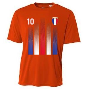 France 10 Soccer Jersey France Football Fan Soccer Cooling Performance Crew T-Shirt