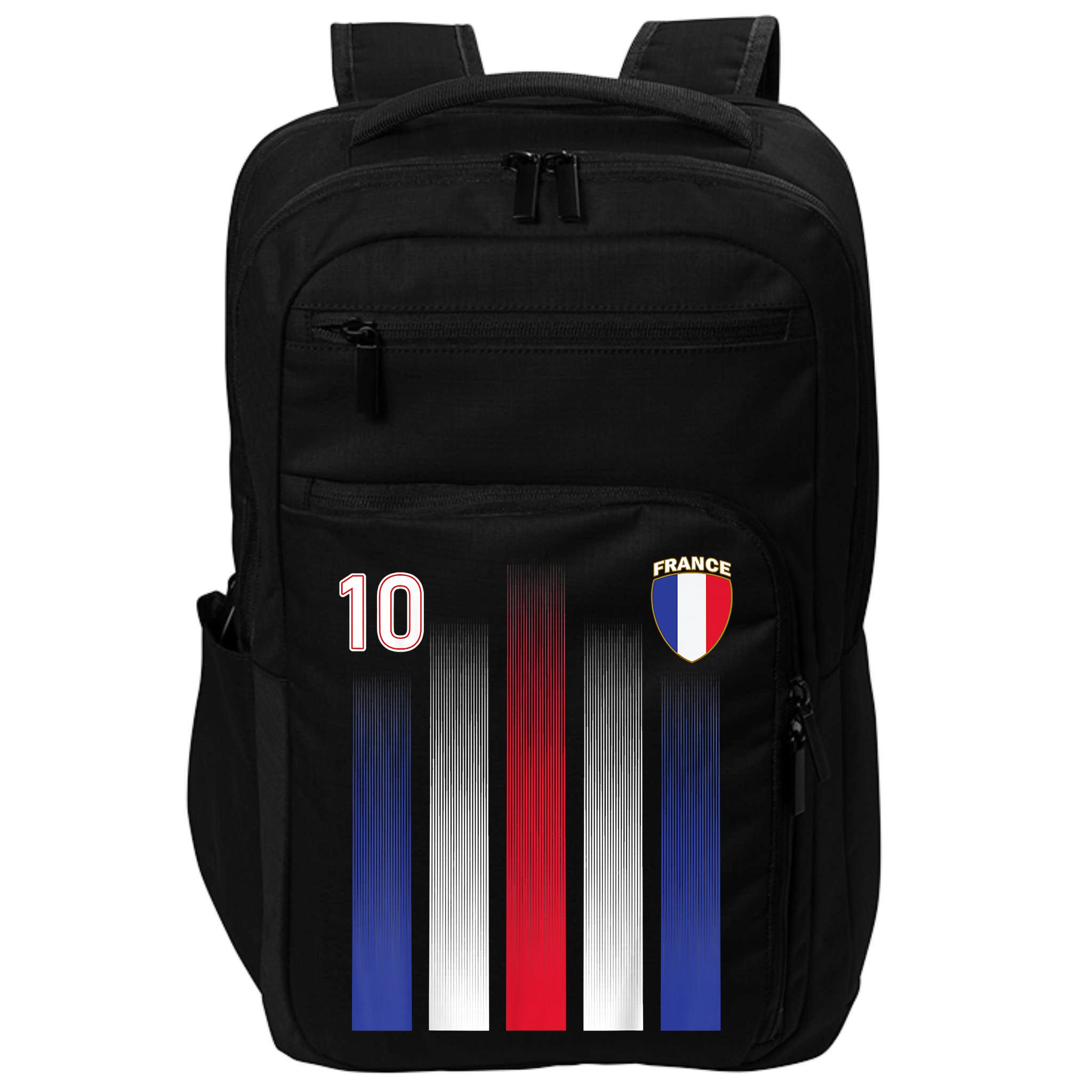 France 10 Soccer Jersey France Football Fan Soccer Impact Tech Backpack