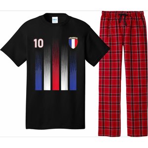 France 10 Soccer Jersey France Football Fan Soccer Pajama Set