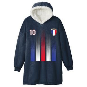 France 10 Soccer Jersey France Football Fan Soccer Hooded Wearable Blanket