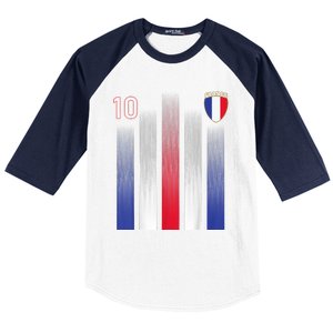 France 10 Soccer Jersey France Football Fan Soccer Baseball Sleeve Shirt