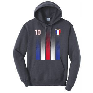 France 10 Soccer Jersey France Football Fan Soccer Tall Hoodie