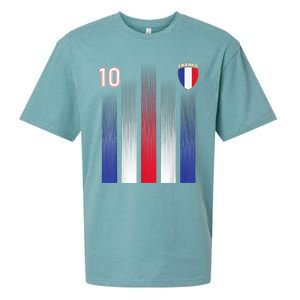 France 10 Soccer Jersey France Football Fan Soccer Sueded Cloud Jersey T-Shirt