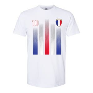 France 10 Soccer Jersey France Football Fan Soccer Softstyle CVC T-Shirt