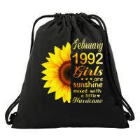 Februarys 1992 Sunflower 31st Birthday Drawstring Bag