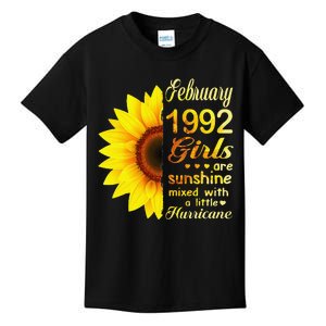 Februarys 1992 Sunflower 31st Birthday Kids T-Shirt