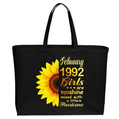 Februarys 1992 Sunflower 31st Birthday Cotton Canvas Jumbo Tote