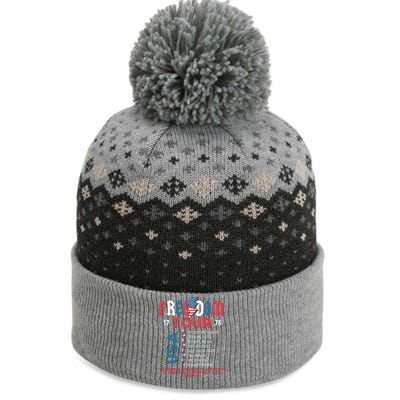 Freedom 1776 Sometime We Rock It The Baniff Cuffed Pom Beanie