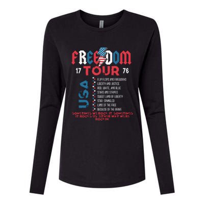 Freedom 1776 Sometime We Rock It Womens Cotton Relaxed Long Sleeve T-Shirt