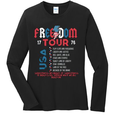 Freedom 1776 Sometime We Rock It Ladies Long Sleeve Shirt