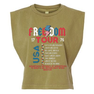 Freedom 1776 Sometime We Rock It Garment-Dyed Women's Muscle Tee