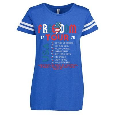 Freedom 1776 Sometime We Rock It Enza Ladies Jersey Football T-Shirt