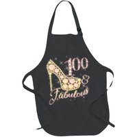 Fabulous & 100 Sparkly Heel 100th Birthday Apron