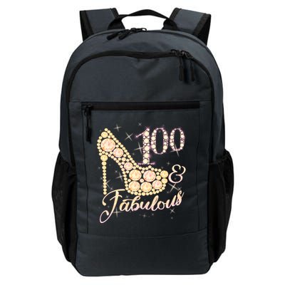 Fabulous & 100 Sparkly Heel 100th Birthday Backpack