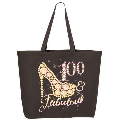 Fabulous & 100 Sparkly Heel 100th Birthday 25L Jumbo Tote