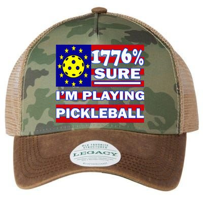 Funny 1776 Sure IM Playing Pickleball Legacy Tie Dye Trucker Hat