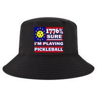 Funny 1776 Sure IM Playing Pickleball Cool Comfort Performance Bucket Hat