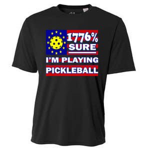 Funny 1776 Sure IM Playing Pickleball Cooling Performance Crew T-Shirt