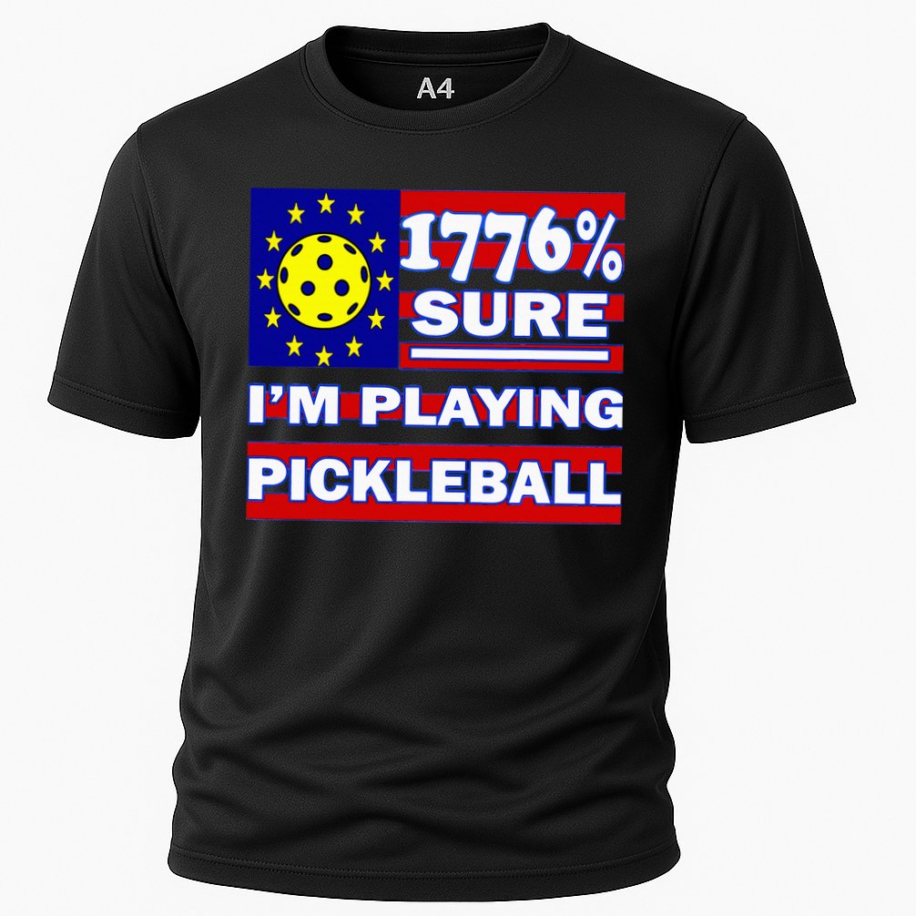 Funny 1776 Sure IM Playing Pickleball Performance Shirt