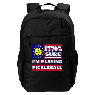 Funny 1776 Sure IM Playing Pickleball Backpack