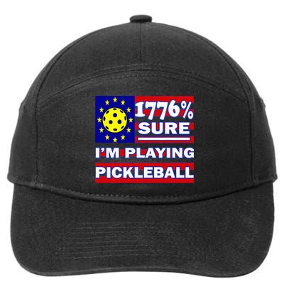 Funny 1776 Sure IM Playing Pickleball 7-Panel Snapback Hat