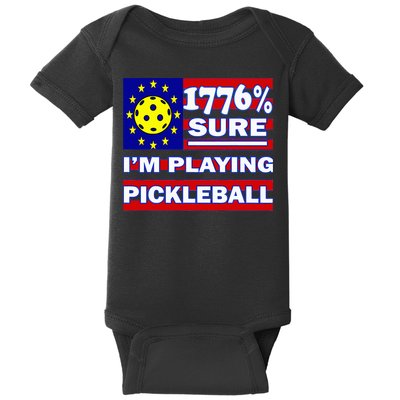 Funny 1776 Sure IM Playing Pickleball Baby Bodysuit