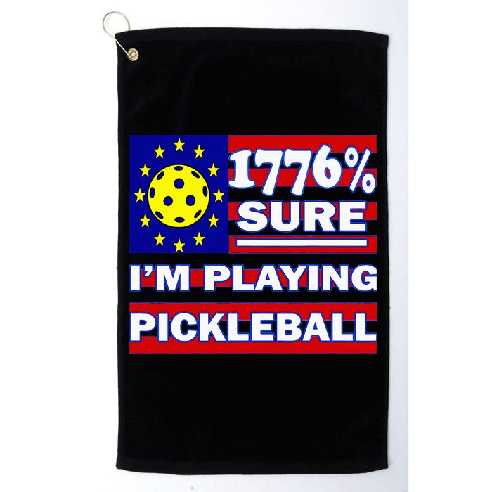 Funny 1776 Sure IM Playing Pickleball Golf Towel