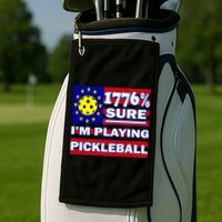 Funny 1776 Sure IM Playing Pickleball Golf Towel