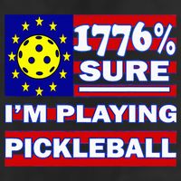 Funny 1776 Sure IM Playing Pickleball Golf Towel