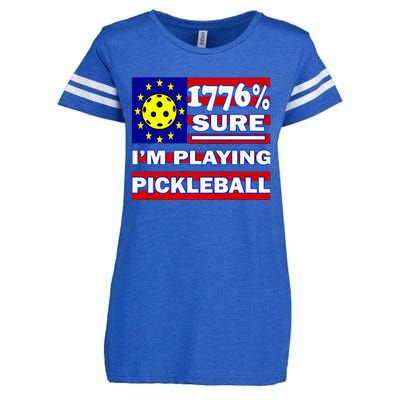 Funny 1776 Sure IM Playing Pickleball Enza Ladies Jersey Football T-Shirt