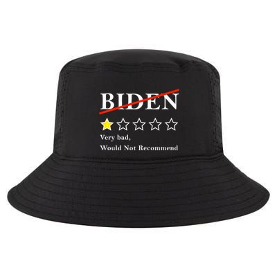 Funny 1 Star Anti Biden Very Bad Would Not Recommend Cool Comfort Performance Bucket Hat