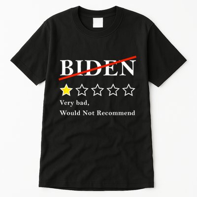 Funny 1 Star Anti Biden Very Bad Would Not Recommend Tall T-Shirt