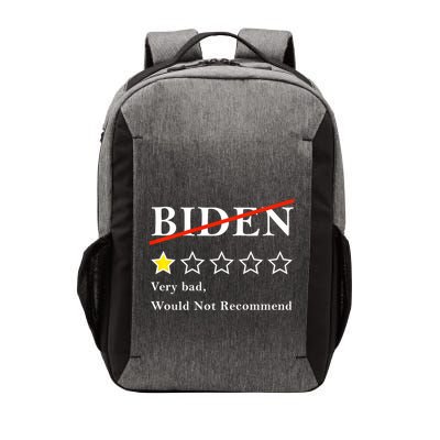 Funny 1 Star Anti Biden Very Bad Would Not Recommend Vector Backpack