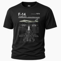 F 14 Tomcat Fighter Jet Diagram Graphic Performance Shirt
