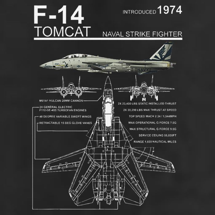 F 14 Tomcat Fighter Jet Diagram Graphic Golf Towel