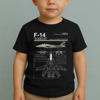 F 14 Tomcat Fighter Jet Diagram Graphic Toddler T-Shirt
