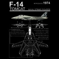 F 14 Tomcat Fighter Jet Diagram Graphic Wool Snapback Cap