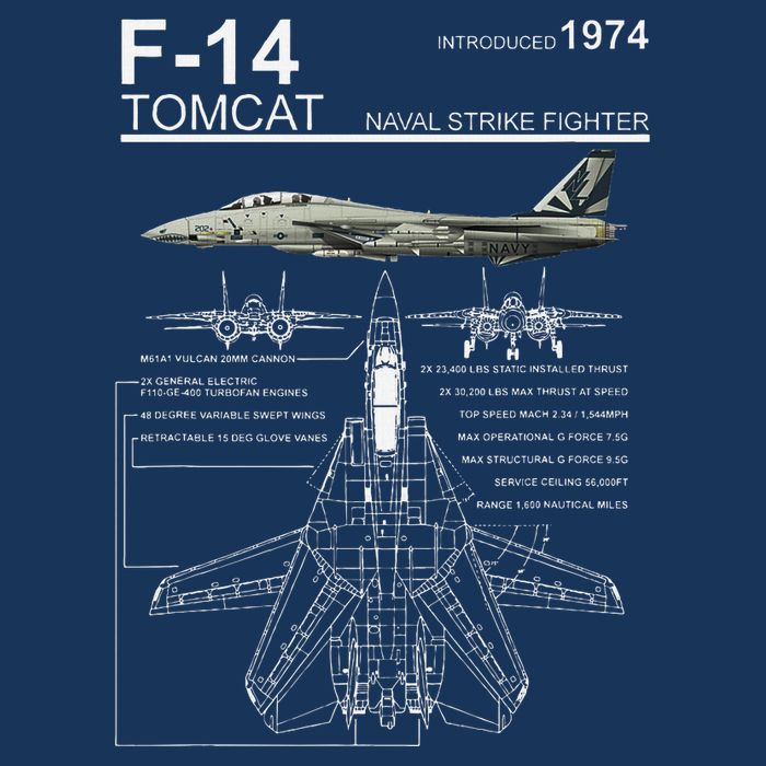 F 14 Tomcat Fighter Jet Diagram Graphic Infant Baby Jersey Bodysuit