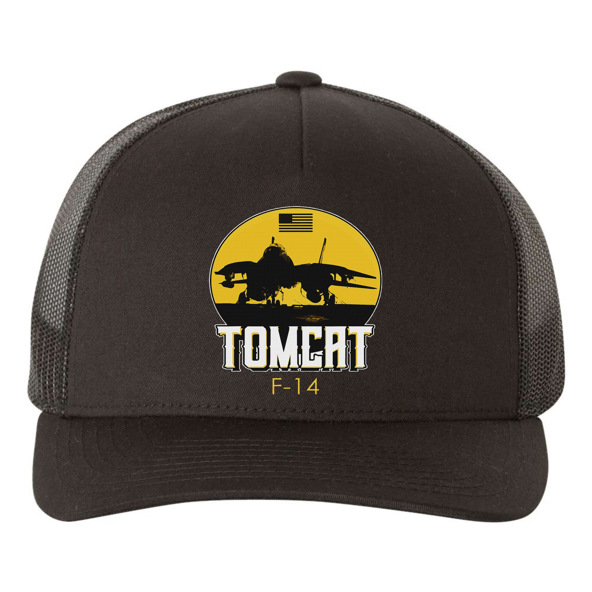 F 14 Tomcat Fighter Jet Yupoong Adult 5-Panel Trucker Hat