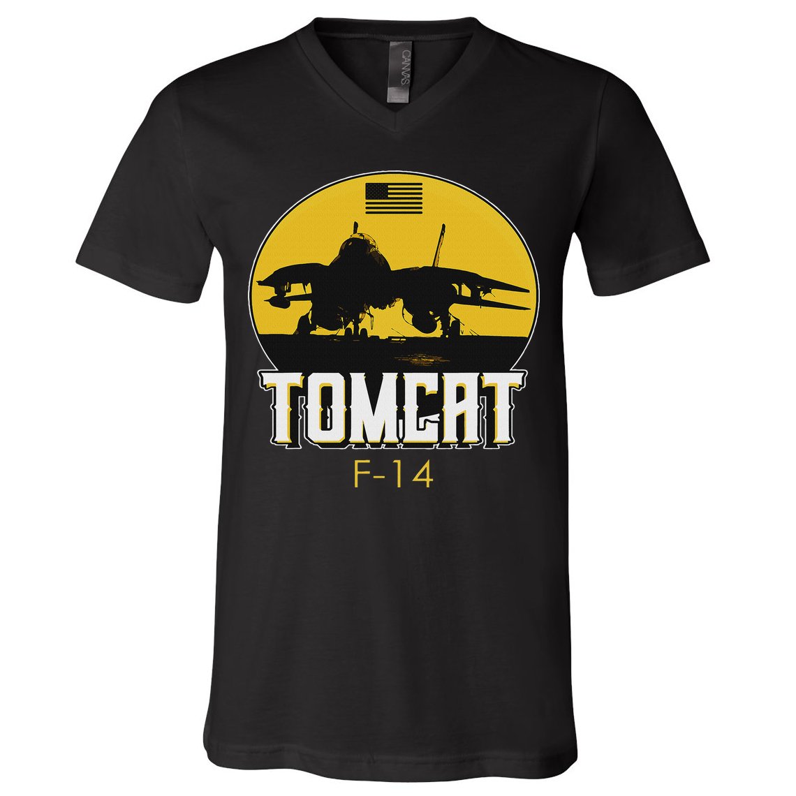 F 14 Tomcat Fighter Jet V-Neck T-Shirt