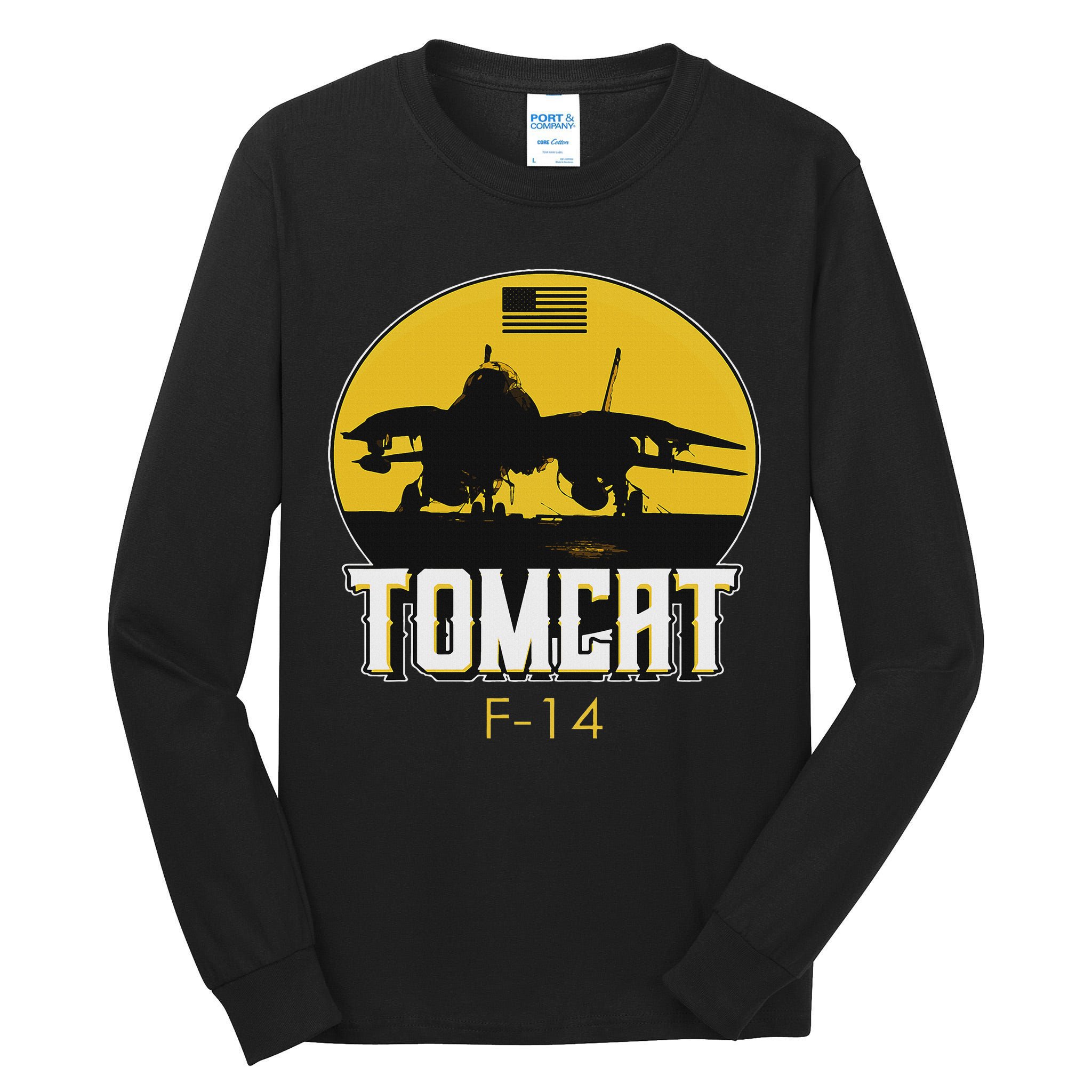F 14 Tomcat Fighter Jet Tall Long Sleeve T-Shirt