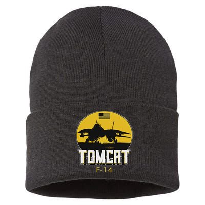F 14 Tomcat Fighter Jet Sustainable Knit Beanie