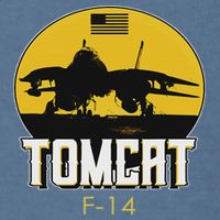 F 14 Tomcat Fighter Jet Garment-Dyed Sweatshirt