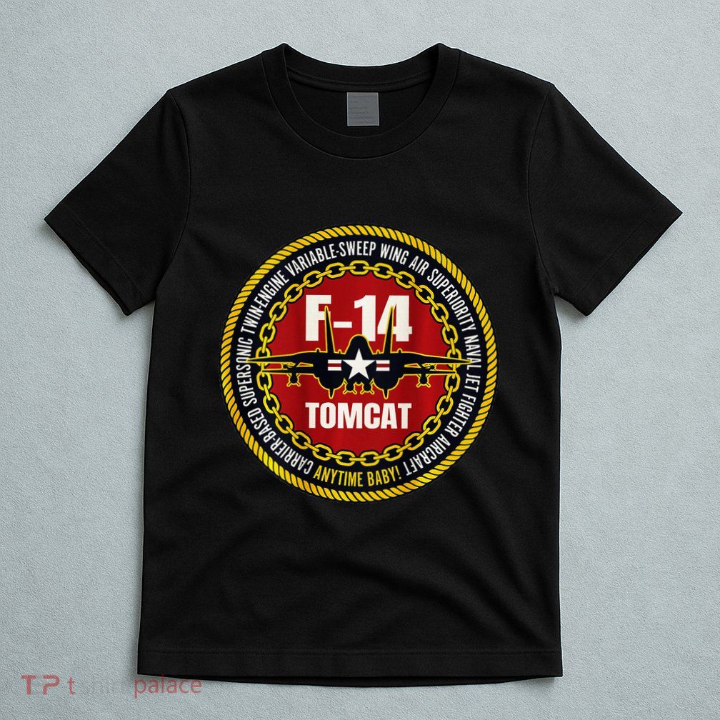 F 14 Tomcat Fighter Jet Military Aircraft Design T-Shirt