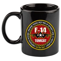 F 14 Tomcat Fighter Jet Military Aircraft Design 11oz C Handle Ceramic Mug