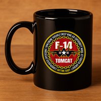 F 14 Tomcat Fighter Jet Military Aircraft Design 11oz C Handle Ceramic Mug