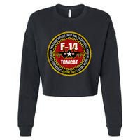 F 14 Tomcat Fighter Jet Military Aircraft Design Cropped Pullover Crew