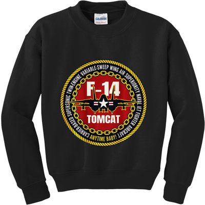 F 14 Tomcat Fighter Jet Military Aircraft Design Kids Sweatshirt