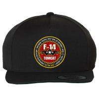F 14 Tomcat Fighter Jet Military Aircraft Design Wool Snapback Cap